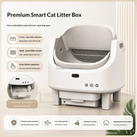 Bac à litière autonettoyant Songya pour chat, entrée large de 400 mm, faible bruit, toilette intelligente pour animaux de compagnie