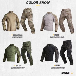 Pantalon de chasse Emersongear pour homme, uniforme de combat, chemise de chasse, pantalon tactique avec genouillères camouflage MCTP - Product Image 4