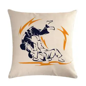 Throw Digital Printed High Grade Sports Polyester Custom Sport Soft Pillow Cover Cushion Cover For Home