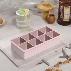 8 khoang bán buôn vuông Jumbo lớn cá nhân tùy chỉnh in logo pha lê rõ ràng <span class=keywords><strong>Ice</strong></span> Maker khuôn Pan <span class=keywords><strong>Silicone</strong></span> <span class=keywords><strong>Ice</strong></span> <span class=keywords><strong>Cube</strong></span> khay - Product Image 4