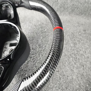 Volante Deportivo de 3 Radios FEIXIANG Mejorado en Fibra de Carbono y Cuero para Volkswagen Golf 7.5 GTI MK7 Polo GTS GTD GTE <span class=keywords><strong>R</strong></span> Passat CC <span class=keywords><strong>R</strong></span>-<span class=keywords><strong>Line</strong></span> - Product Image 6