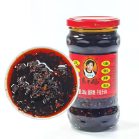 Sauce et pâte de piment de soja Laoganma chinoise célèbre en gros, bouteille de 280g, assaisonnement épicé certifié HACCP