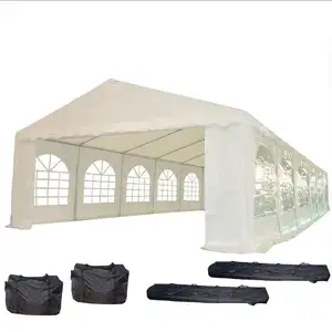 Heavy duty white PVC wedding party outdoor tents with full set of sidewalls 5 x 10 m