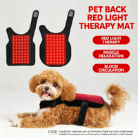 Faja de Terapia de Luz Roja 660nm 850nm para Mascotas, Almohadilla LED de Fototerapia para Alivio del Dolor de Espalda en Perros y Gatos, Cinturón Relajante Muscular para Recuperación de Columna Vertebral