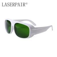 Lunettes de sécurité laser de type mode, certifiées CE EN207, monture intégrale pour lasers NDYAG 980nm-1550nm