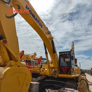 Maquinaria de movimiento de tierras usada sobre orugas KOMATSU PC350 35 Ton 180 Kw Excavadora grande en Shanghai