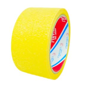 Cinta de Papel Crepé Adhesiva Acrílica Resistente al Calor Chuanli MK-10 Amarilla de 50 mm en Rollo <span class=keywords><strong>Jumbo</strong></span>, Fácil de Rasgar, para Pintura de Automóviles y Uso General - Product Image 2