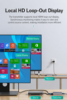 Extenseur HDMI Plug and Play 200m sur Cat6 avec sortie en boucle locale et IR pour configurations Point à Point et Point à Multipoint