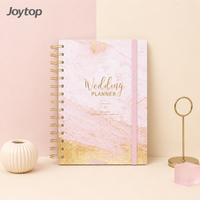 Carnet A5 à couverture rigide avec reliure spirale, motif floral personnalisé, papier 100 g/m², idéal pour planificateur de mariage ou cadeau, vente en gros