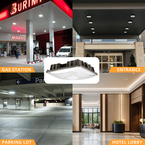 Lumière de canopée LED moderne en gros 20/40/60/80/100W, haute luminosité, lumière de station-service, certifications complètes pour garage, entrepôt - Product Image 6