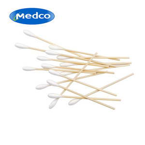 Écouvillons médicaux transfrontaliers en coton, 6 pieds, en bambou, à pointe ronde, stériles, pour nettoyage et tests, 100 paquets par boîte - Product Image 3