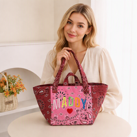 Sac fourre-tout oversize patchwork imprimé cachemire, sac à bandoulière grande capacité, sac de voyage bohème pour femme, vente en gros