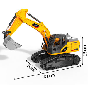 รถขุดและรถตักดินบังคับวิทยุ Dwi Dowellin ขนาด 1:24 พร้อมไฟ ของเล่นสำหรับเด็กผู้ชาย - Product Image 6