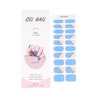 Autocollants professionnels pour ongles en gel pour spa et salon-Kit de manucure à domicile réutilisable avec 10 styles, longue durée et facile à appliquer