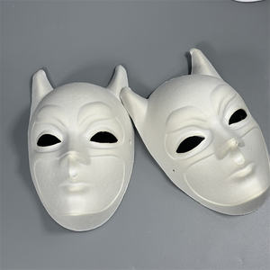Cosplay Masquerade Bruce Wayne Bat Dark Knight Pulp Máscaras <span class=keywords><strong>de</strong></span> <span class=keywords><strong>papel</strong></span> Halloween Superhéroe Máscaras <span class=keywords><strong>de</strong></span> fiesta en blanco - Product Image 4