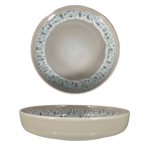 Plato Hondo de Cerámica REACTIVE LINE DIAM. 20CM GRIS - Product Image 1