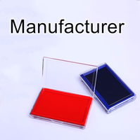 Tampon encreur à séchage rapide à base d'huile transparente Kojoy rouge et bleu imperméable