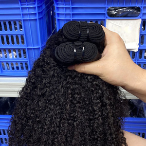 Extensiones de Cabello Humano Rizado Afro 4B4C Virgen Camboyano de Doble Trama Más Vendidas - Paquete Superior del Proveedor - Product Image 2