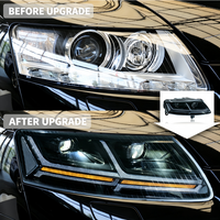 Kit de modernisation de phares avant à LED avec feux de jour à LED et clignotants séquentiels pour Audi A6L C6 2005-2011