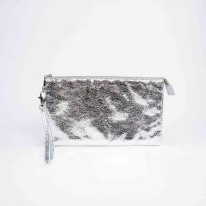 Sac de poche d'argent de mode de sac cosmétique de main d'usine d'OIN BSCI pour l'application cosmétique - Product Image 1