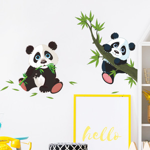 Autocollants <span class=keywords><strong>muraux</strong></span> <span class=keywords><strong>panda</strong></span> auto-adhésifs, décorations pour chambre de bébé, nouvelle collection - Product Image 2
