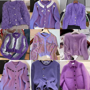 Maglioni e Cardigan da <span class=keywords><strong>Donna</strong></span> in Maglia, Stili alla Moda con Bottoni Stampati, Abbigliamento a Prezzi Convenienti all'Ingrosso - Product Image 2