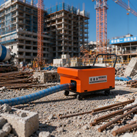 Pompe à vis électrique légère TerraForce 110 kg 6 m/h 5,5 kW, haute puissance de creusement pour le coulage de béton de structures secondaires