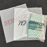 Sacs d'emballage en plastique givré personnalisés Creatrust avec votre logo, en polyéthylène recyclé, pour vêtements, avec fermeture éclair