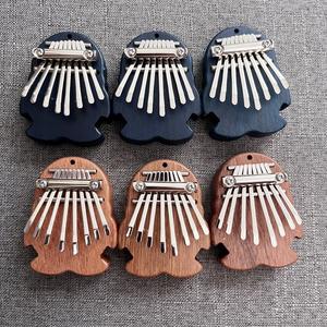 Instrumento Musical Transfronterizo, Mini <span class=keywords><strong>Piano</strong></span> de Pulgar de 8 Tonos, Kalimba de Madera Maciza, <span class=keywords><strong>Piano</strong></span> de Cinco Dedos Transparente de Cristal, Portátil - Product Image 2