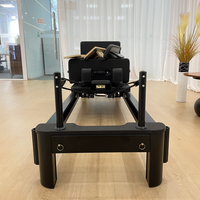 Machine de Pilates Reformer Classique Portable Professionnelle en Alliage d'Aluminium Blanc Réglable et Durable pour Studio de Pilates