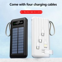 Dernière nouveauté : Batterie externe solaire d'urgence à ions sodium, la plus vendue, avec support, câble de charge et panneau solaire inclus