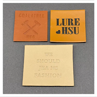 Logo de marque de gravure laser personnalisée patch de réparation en cuir gaufré étiquette vierge patchs en similicuir PU pour jean bonnet chapeau