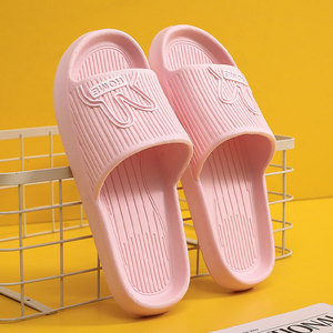 <span class=keywords><strong>Calzature</strong></span> da bagno Color caramella da donna stampate personalizzate Unisex Eva morbide pantofole da casa con suola spessa antiscivolo - Product Image 6