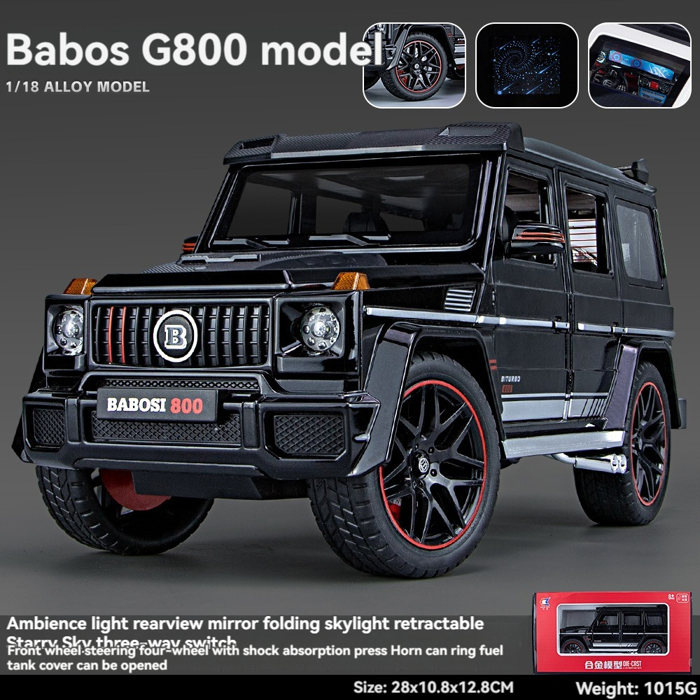 Diecast Car Model 1:18 - Benz Babosi G800 with Sound & Light