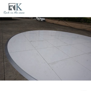 Piste de danse ronde blanche pour mariage, utilisation en extérieur et en intérieur, piste de danse en bois - Product Image 2