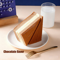 Gâteau triangulaire en couches, petit-déjeuner rapide, contient 40% d'œufs, gâteau Halal Obalab, gâteau emballé individuellement, collation, dessert