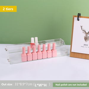 Estante de exhibición de esmalte de <span class=keywords><strong>uñas</strong></span> acrílico multicapa transparente de 3mm de espesor para tiendas de belleza de <span class=keywords><strong>uñas</strong></span> - Product Image 5