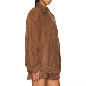 Chaqueta Personalizada de Alta Calidad, Estilo Hip-Hop Urbano, con Cierre y Diseño Oversize para Mujer - Product Image 2