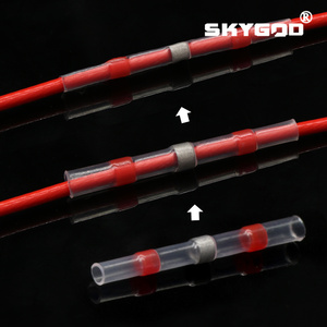 Conectores de cable de sellado de soldadura Flexible, <span class=keywords><strong>Tubo</strong></span> termorretráctil aislado, terminales de manguito de cable eléctrico, <span class=keywords><strong>empalme</strong></span> a tope, impermeable, 3:1 - Product Image 3