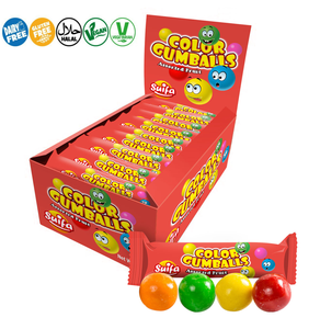 Bonbons à mâcher en forme de boules de gomme colorées personnalisées de haute qualité 10g - Product Image 1