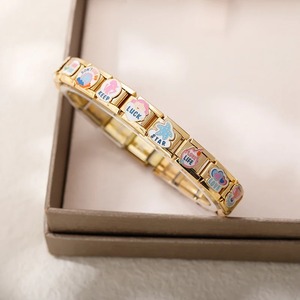 2025 hapiship ขายส่ง Star <span class=keywords><strong>Love</strong></span> Keep Sports lcuk สร้อยข้อมือสแตนเลสสตีลขนาด9มม. DJ1441เสน่ห์ดาวจากอิตาลี - Product Image 2