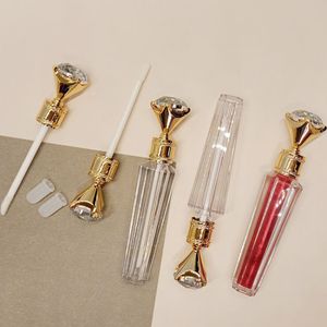 Diamond Cap <b>Lip</b> Gloss Tube 2ml Plastic Cosmetic Packaging Customizable For DIY Makeup - Product Image 4