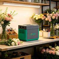 Système solaire tout-en-un Meco 500W avec générateur de batterie au lithium LiFePO4 et station d'alimentation MPPT pour atelier, maison et marché nocturne