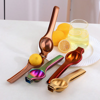 Goedkope keukenaccessoires titanium plating handmatige fruitpers roestvrijstalen citroenpers