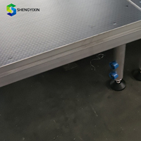 Scène de concert modulaire portable en alliage d'aluminium, détachable et personnalisable, à haute capacité de charge et installation rapide