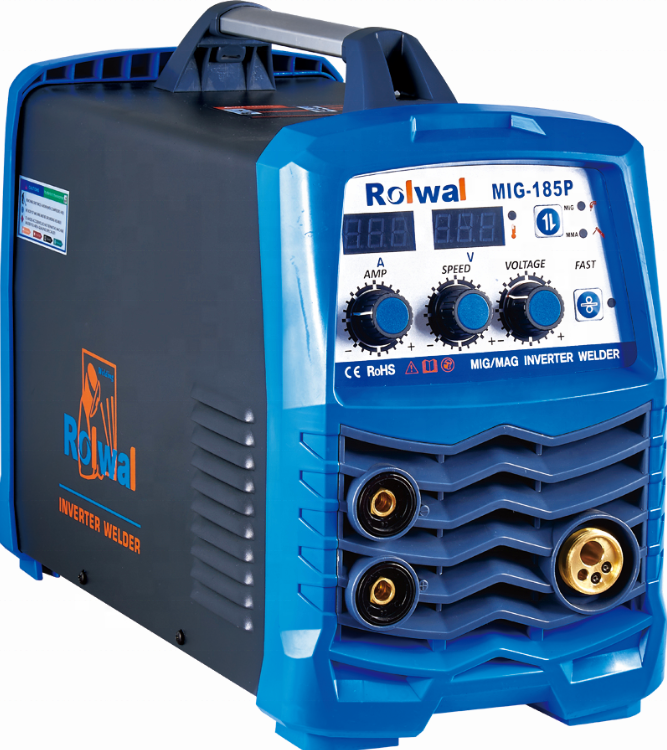 Портативный газовый бесгазовый сварочный аппарат Rolwal Arc IGBT, сварочный аппарат Mig Mag Co2, сварочный инвертор, сварочный аппарат 185 А, сварочные аппараты MIG