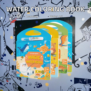 Impression personnalisée Graffiti eau coloriage livre autocollants enfants début éducatif dessin jouets répétés papier tout-petits - Product Image 3