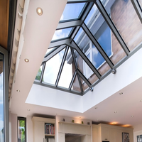 Prix du dôme de toit Maplemiles, système de puits de lumière pyramidal, puits de lumière électrique, puits de lumière en aluminium et en verre pour maison