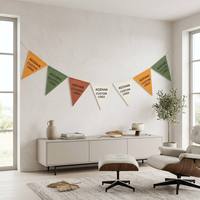 Guirlande de fanions colorés triangulaires, pour la grande ouverture, le carnaval, les anniversaires, l'extérieur, la salle de classe