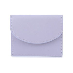 Portefeuille court multifonctionnel en PU au design simple, porte-monnaie, porte-cartes à trois volets avec emballage en carton - Product Image 5